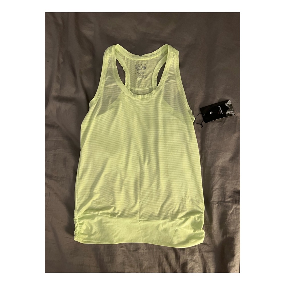 NEW Mountain Hardwear Running Workout Lightweight Halter Tank Ruched Waist XS